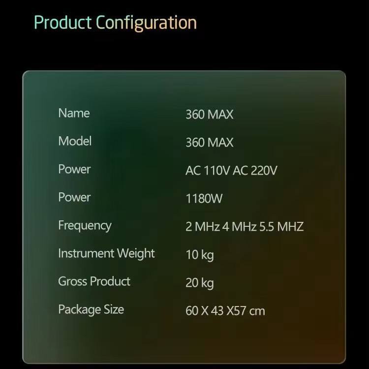 360MAX Professional 3-in-1RF EMS HIFU Anti-aging 3D Layering Treatment 36RS Handle Multifunctional Beauty Equipment